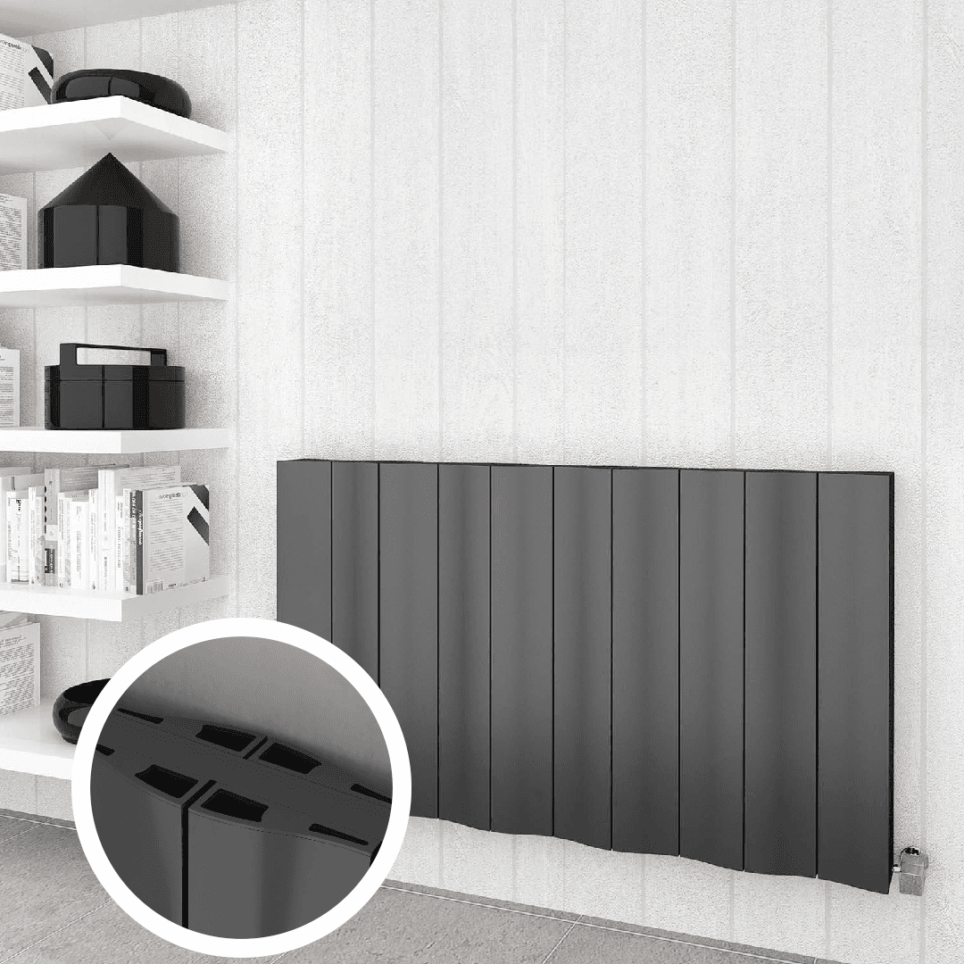 Faro (Double) 600 × 1027(H) Anthracite Aluminium — ürün görseli 1