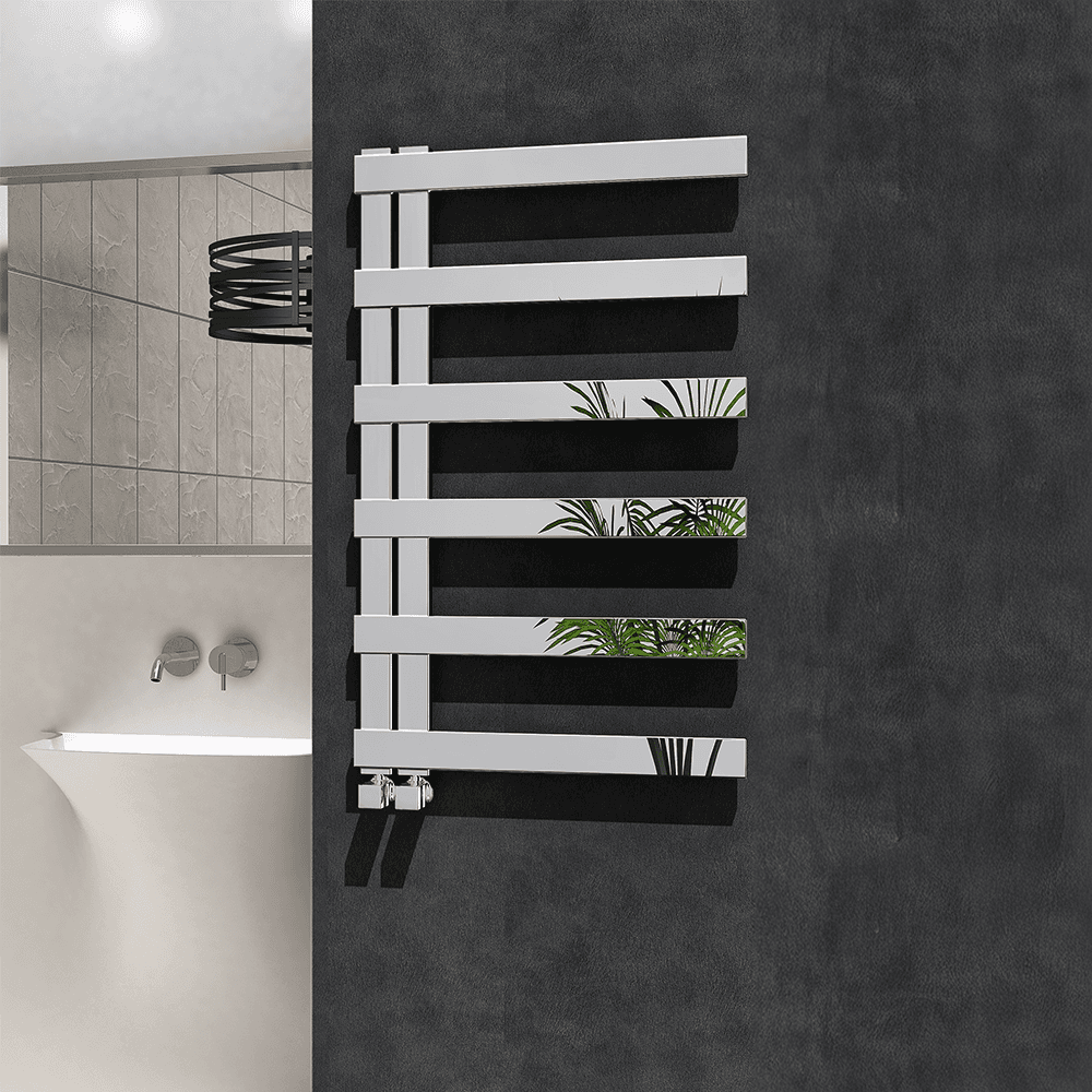 Lucena 1270 × 500 Polished Stainless Steel Radiator — ürün görseli 1