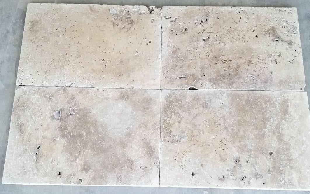 Klasik Traverten Eskitme Taş 3x40x60 cm — ürün görseli 1