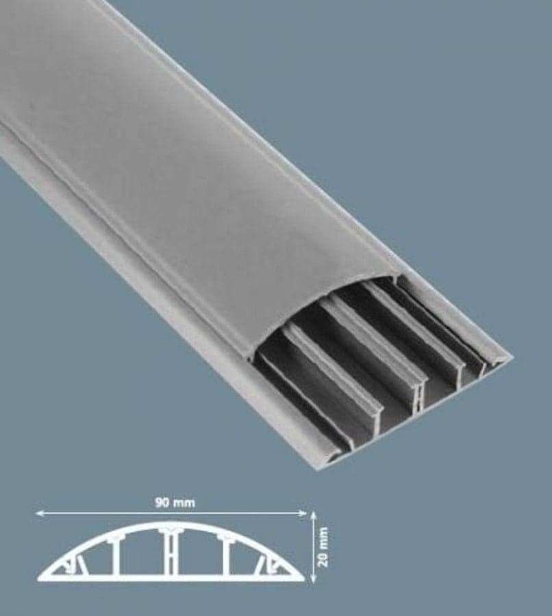Balık Sırtı Kablo Kanalı Zemin İçin 90x20mm — ürün görseli 1