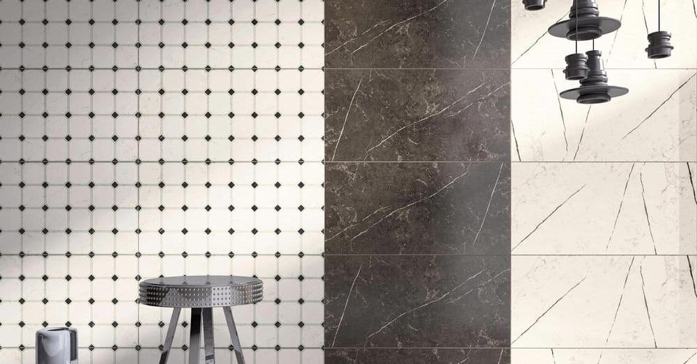 Antrasit Parlak Duvar Seramiği 30×60 cm · Desen 007 — ürün görseli 1